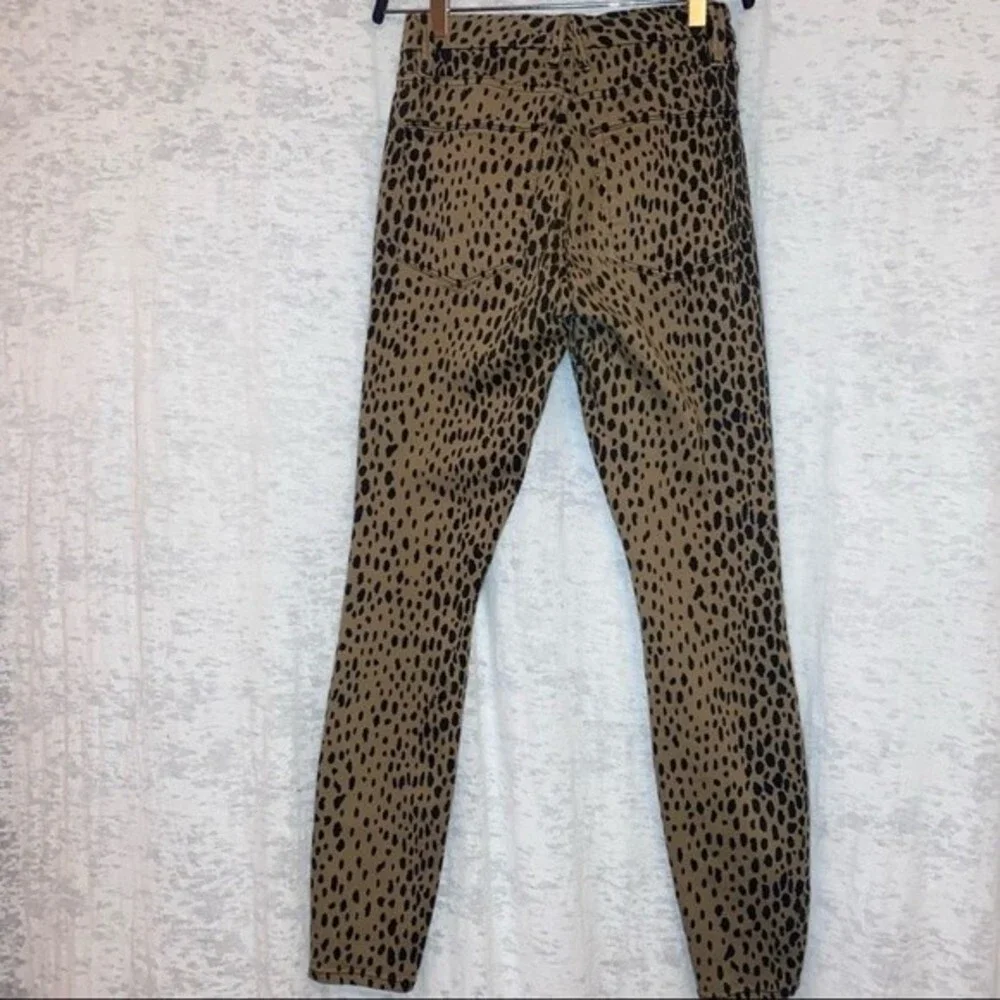 Good American Good Waist Animal Cheetah Leopard Print Jeans Size 24/4